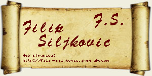 Filip Šiljković vizit kartica